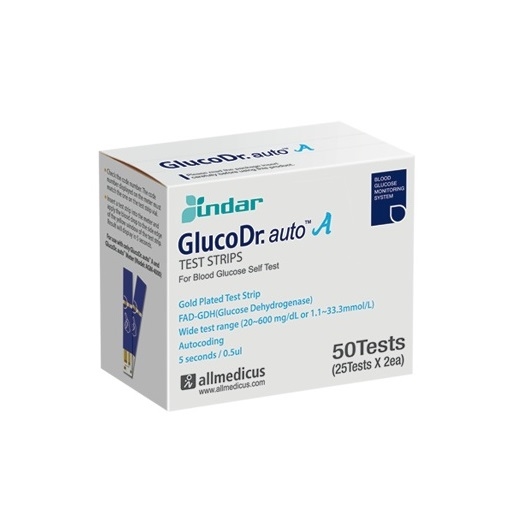 Тест-смужки GlucoDr. auto А AGM 4000 для глюкометра, 50 штук